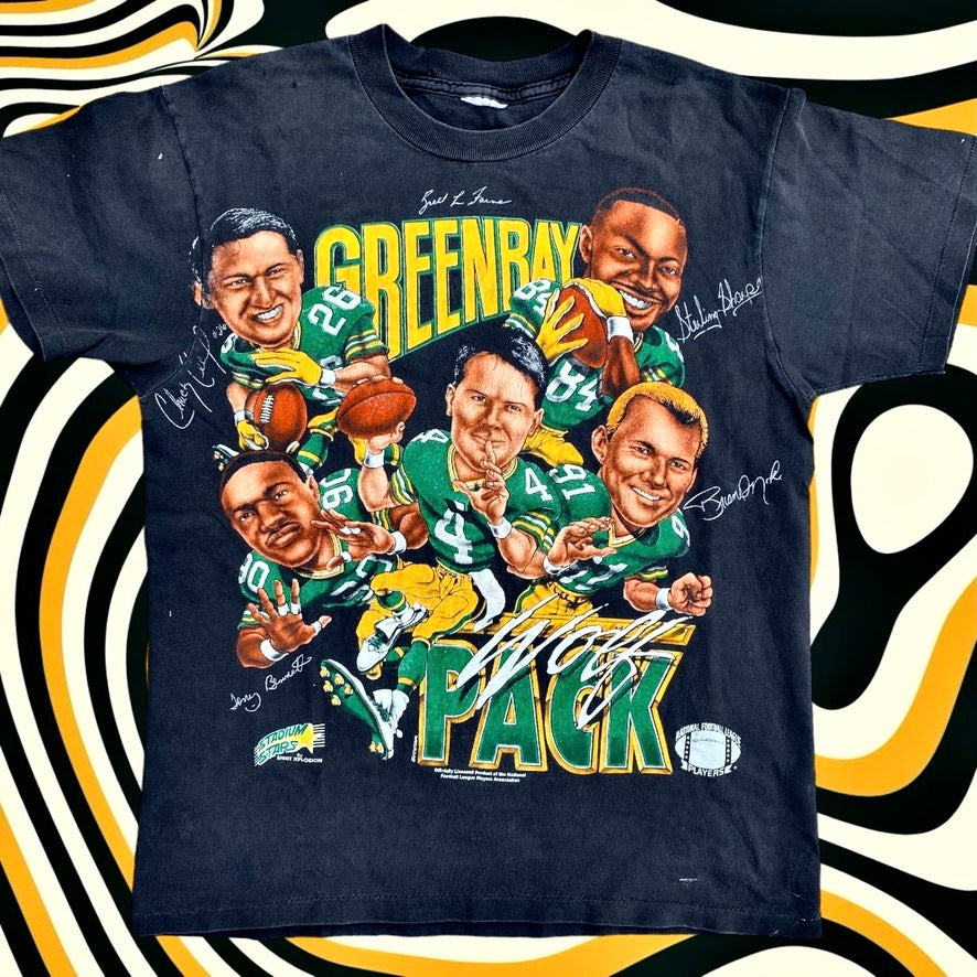90's Green Bay Packers Caricature tee