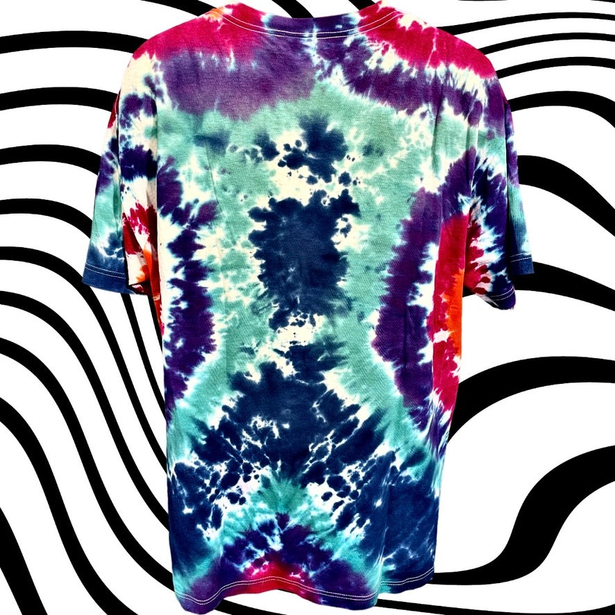 Tie dye eye ball art tee