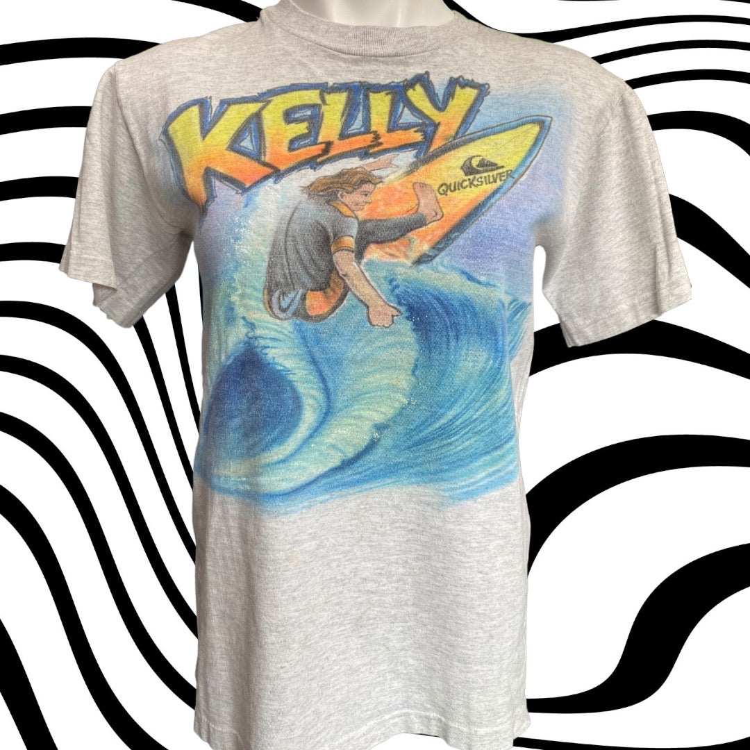 90s Kelly Slater/Quicksilver Surf airbrush tee