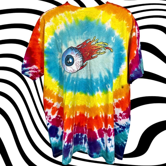 Tie dye eye ball art tee