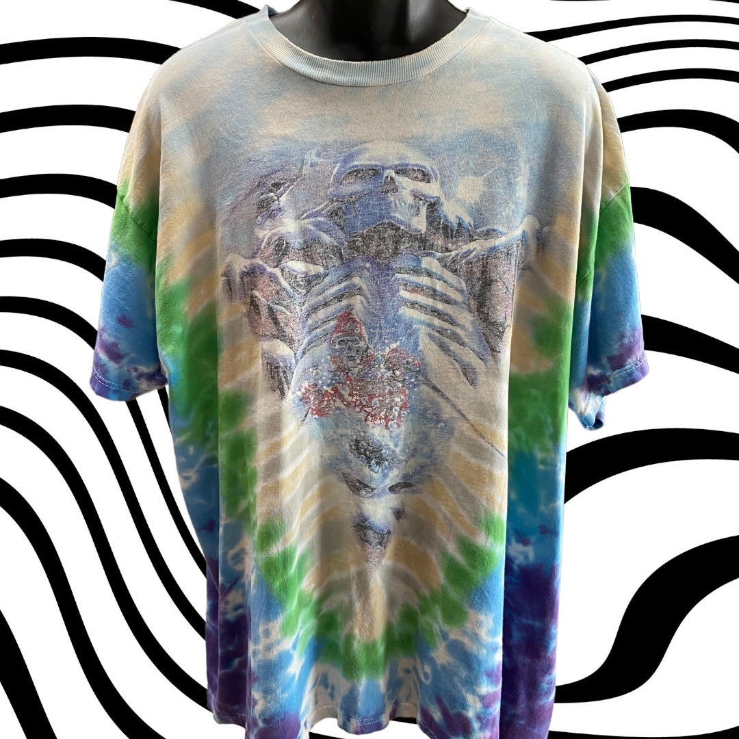 90s Grateful Dead Skiing Skeleton tee