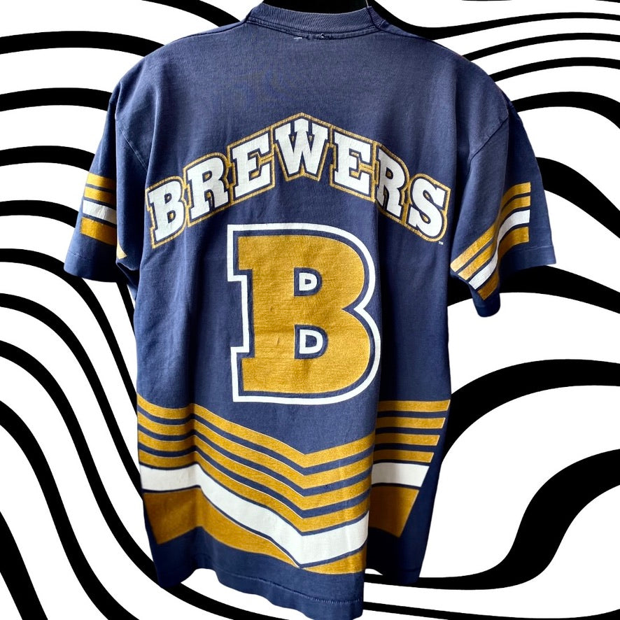 90s Milwaukee Brewers aop tee