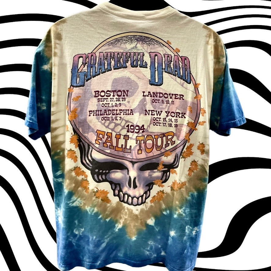 Grateful Dead Fall tour tie dye tee