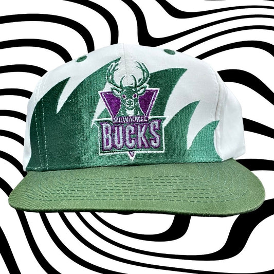 Milwaukee Bucks 90s Shark Tooth Logo 7 snapback hat