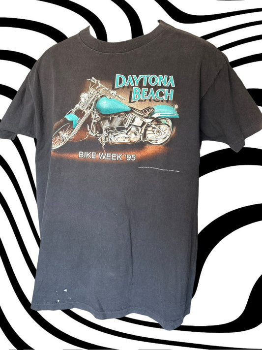 1995 3d Emblem Harley Daytona Beach tee