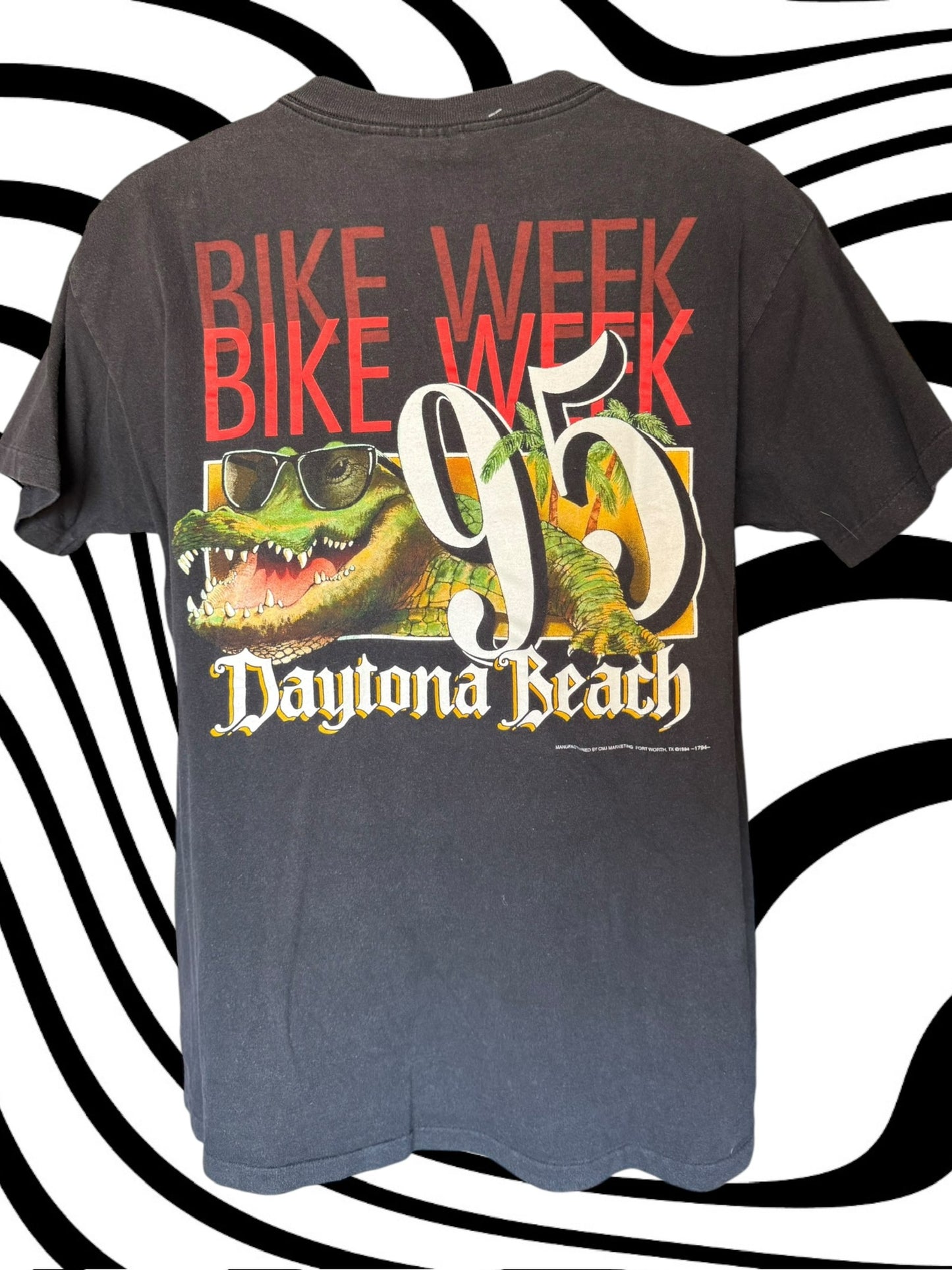 1995 3d Emblem Harley Daytona Beach tee