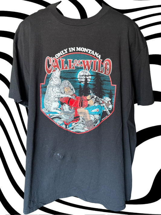90'S Call of the Wild Montana Harley tee