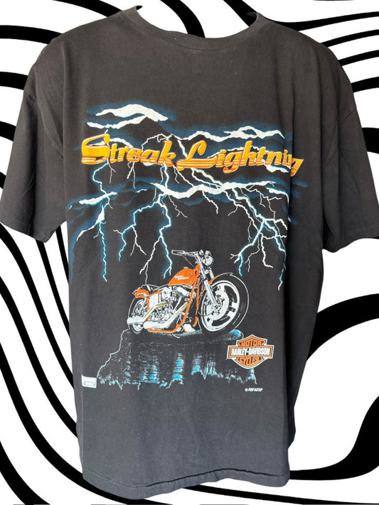 90's Fun Wear 'Streak Lightning' Harley Tee