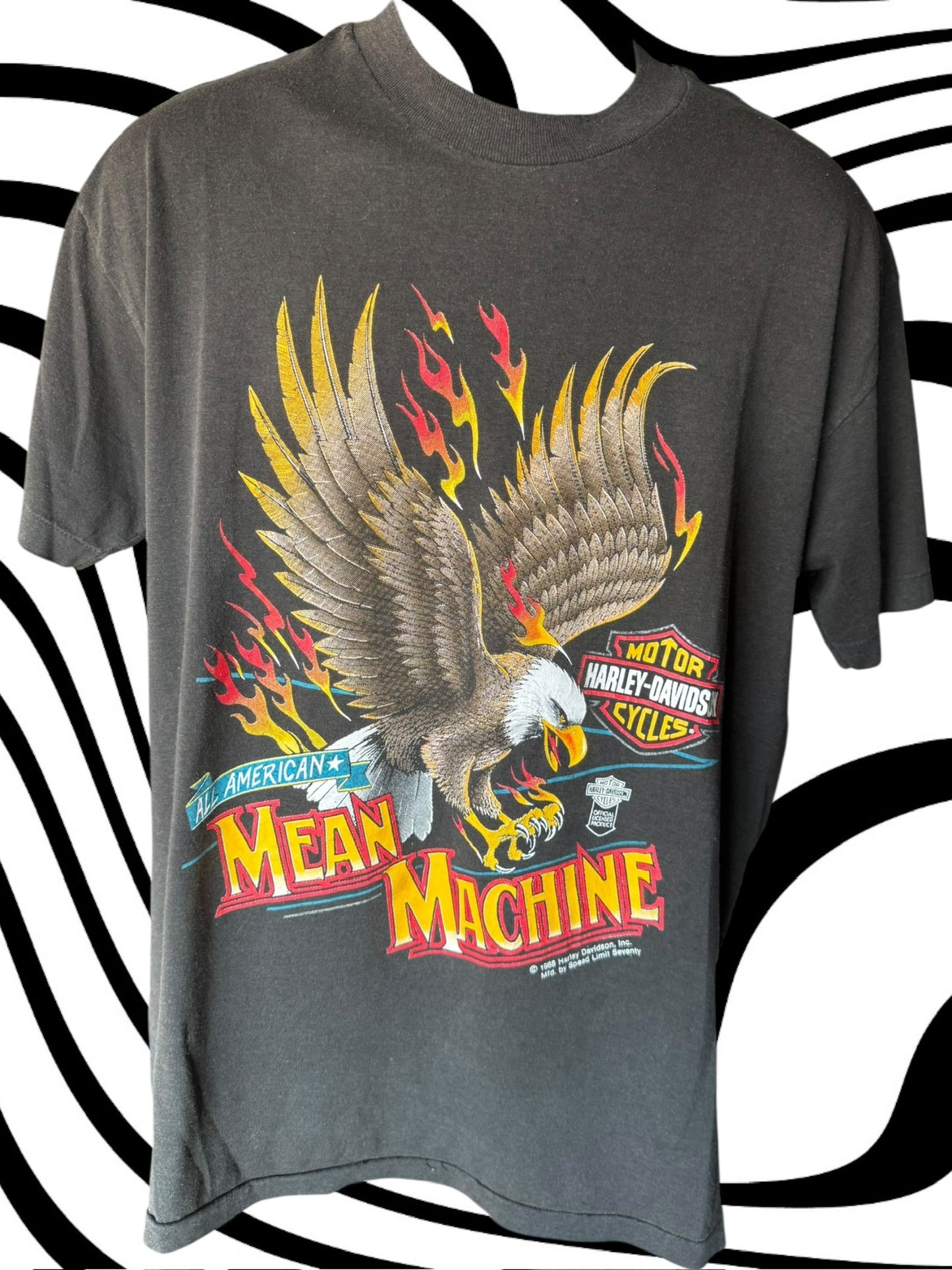 1988 Mean Machine Harley Tee
