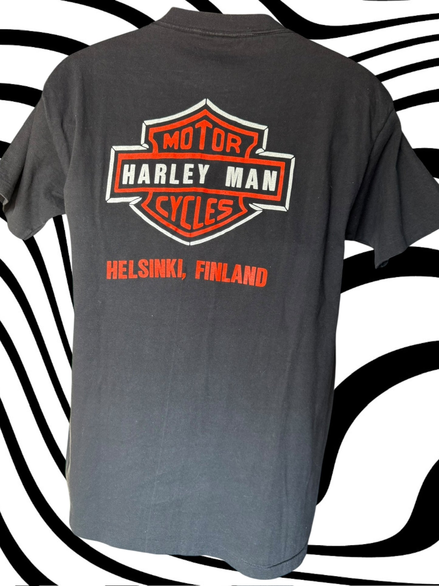 1988 3D Emblem Helsinki, Finland Harley Tee