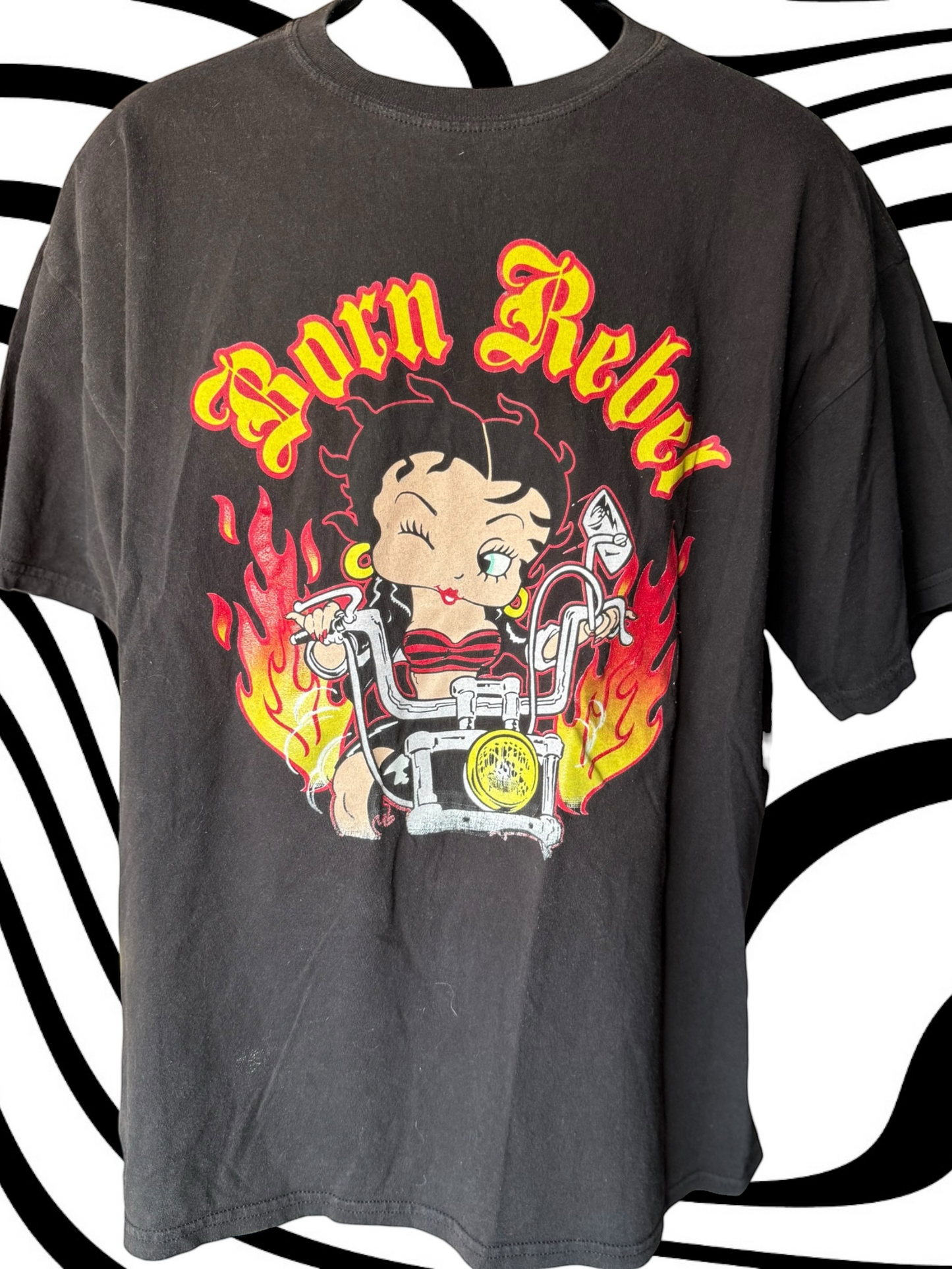 Y2k Betty Boop Biker tee