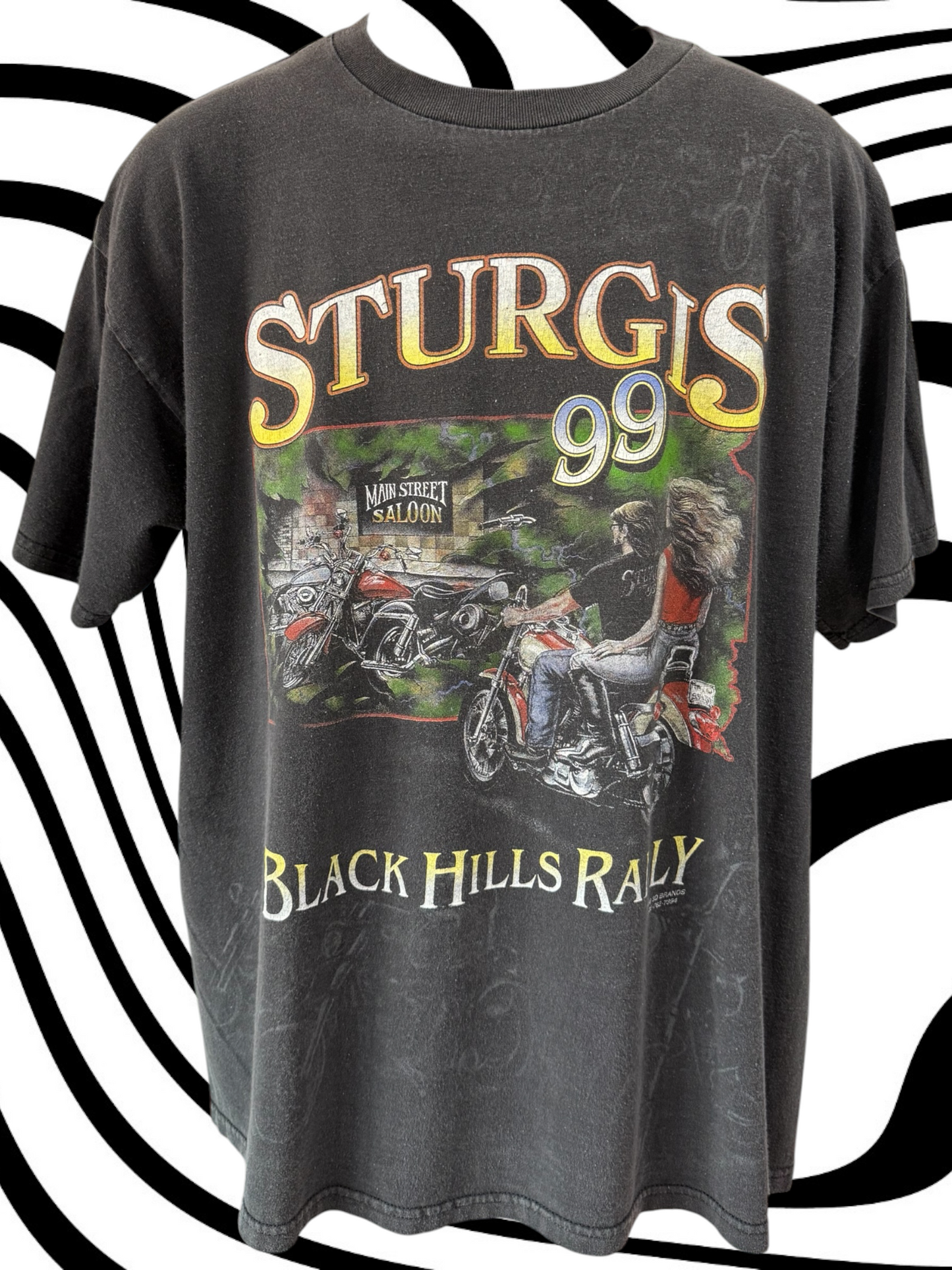 1999 Sturgis AOP 3D emblem Biker tee