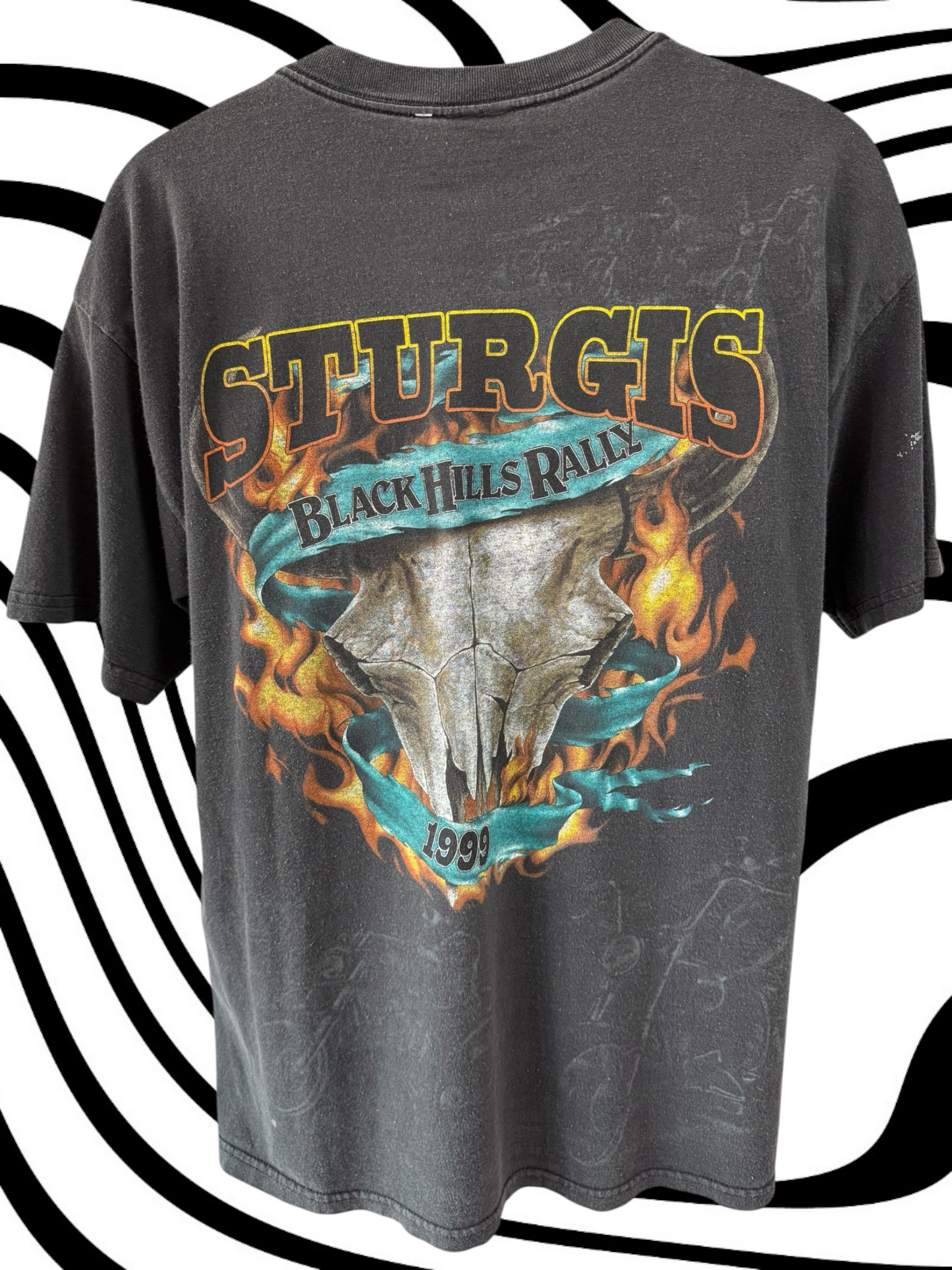 1999 Sturgis AOP 3D emblem Biker tee