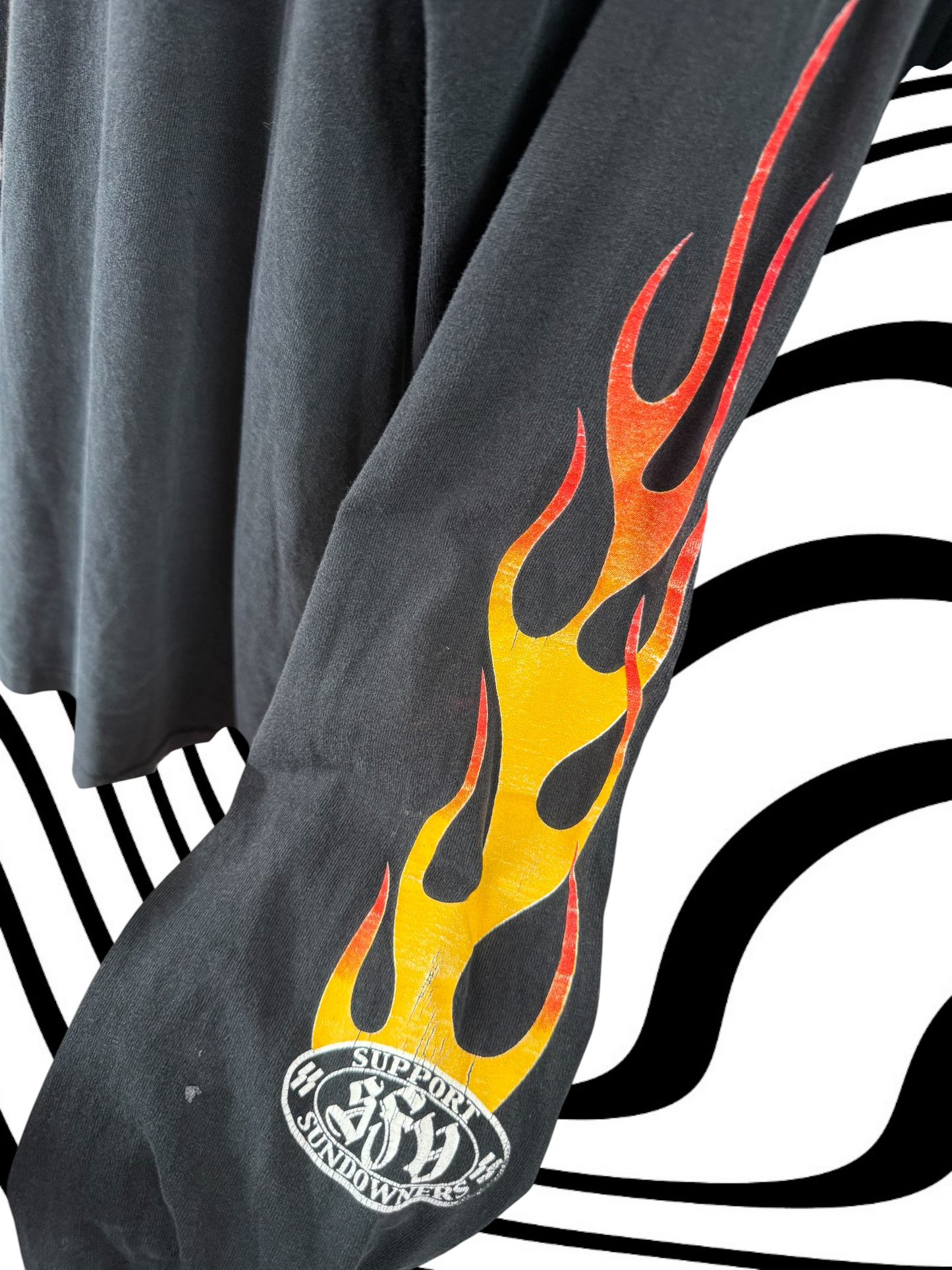 90's Outlaw Biker flame long sleeve
